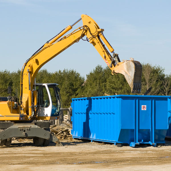 are there any restrictions on where a residential dumpster can be placed in Georgetown Illinois